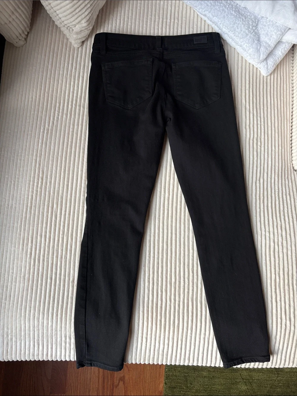 Anthropology PAIGE Black Skinny Jeans with Classic Five-Pocket 29